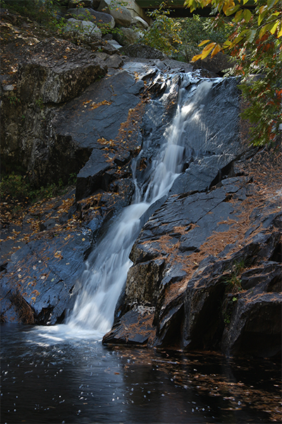 another falls just downstream of Poplar Stream Falls, Maine