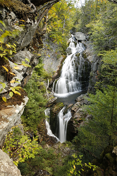 Crystal Cascade in early fall, New Hampshire
