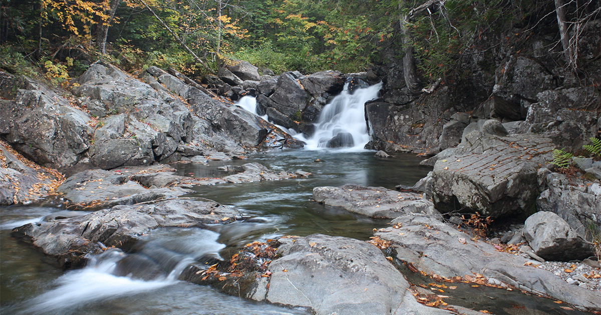 Huston Brook Falls Maine