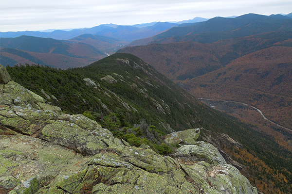 view from the Webster Cliff Trail south of the summit of Mt. Webster