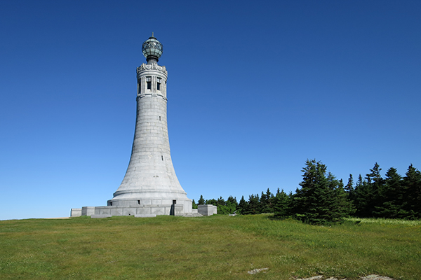 monument at the top of Mount Greylock