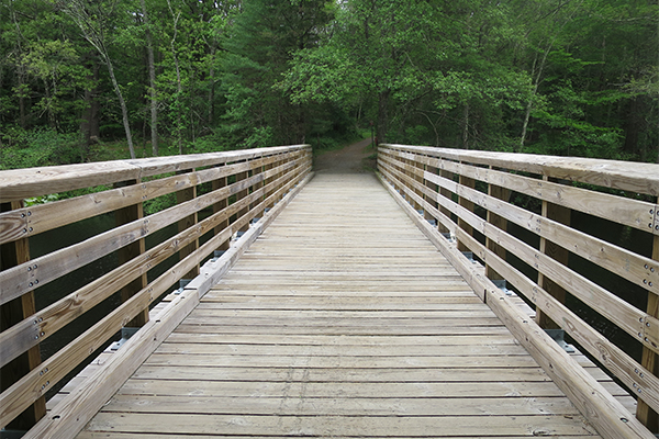 bridge over the Ipswich River, Bradley Palmer State Park, Topsfield