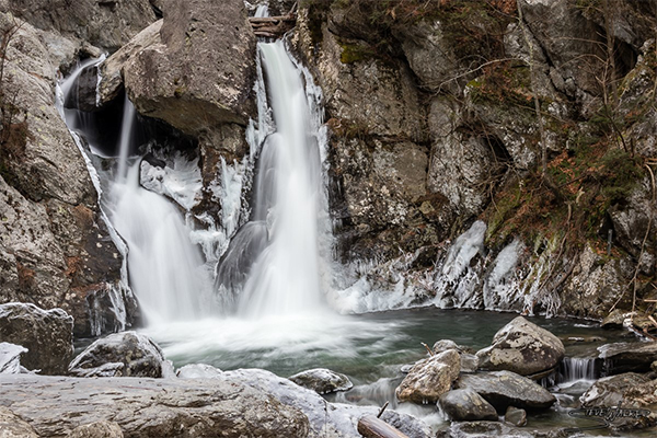 Bash Bish Falls in winter