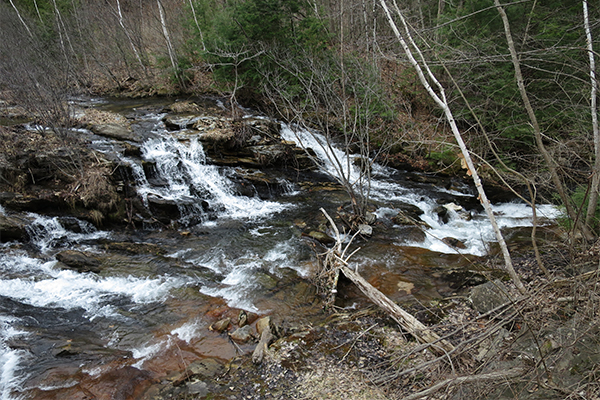 Cascades At Bassett Reservoir, Massachusetts