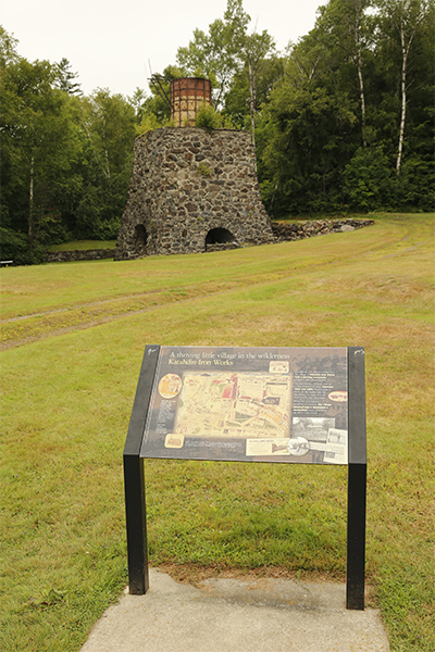 Katahdin Iron Works, which is seen along the road to Gulf Hagas