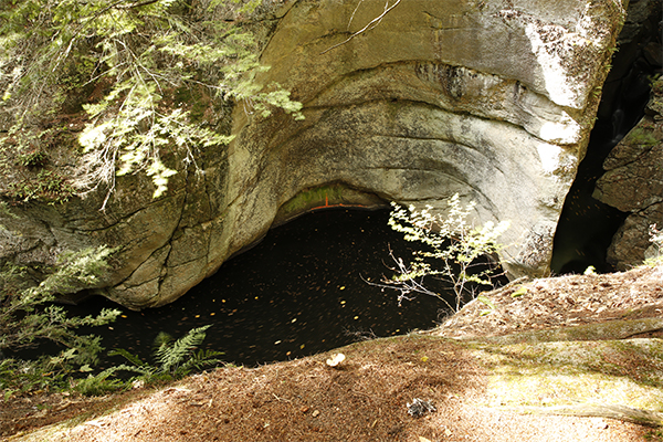 the gorge at Kezar Falls, Maine