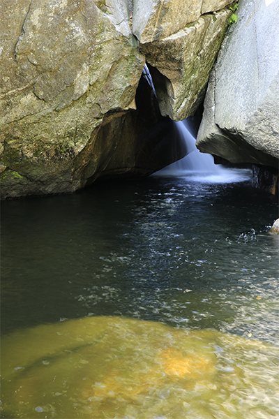 the lower falls and pool at Agassiz Basin, New Hampshire