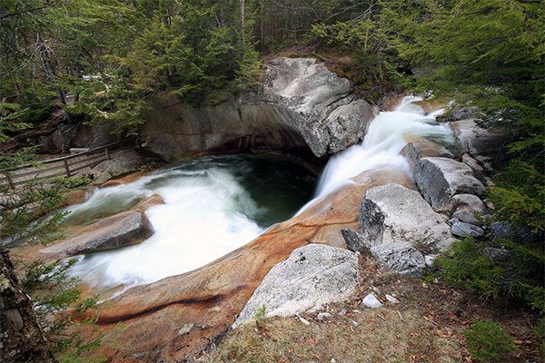 Falls on the Basin-Cascades Trail, New Hampshire