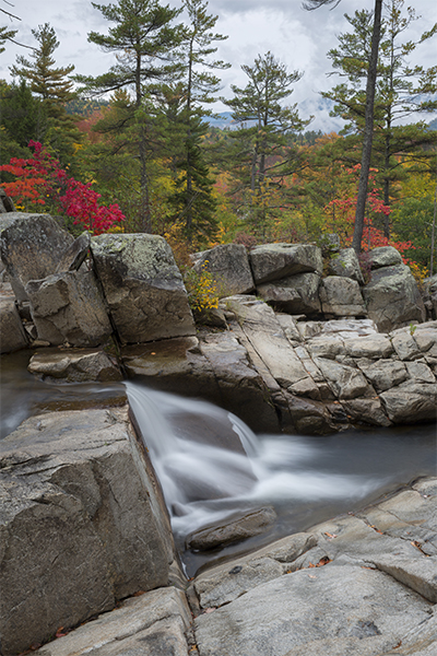 part of the middle falls of Jackson Falls, New Hampshire