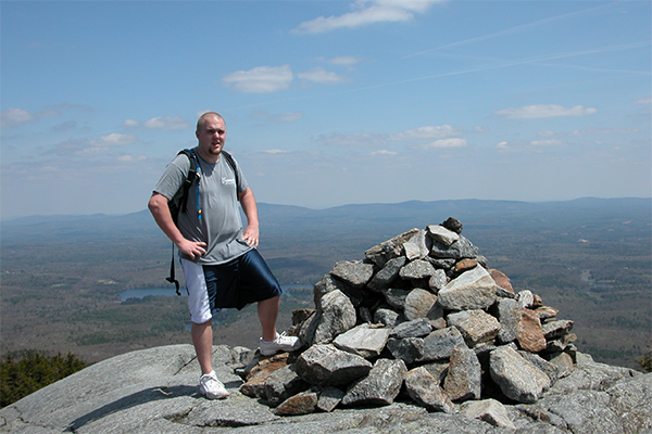 Mount Monadnock at the end of the Metacomet-Monadnock Trail