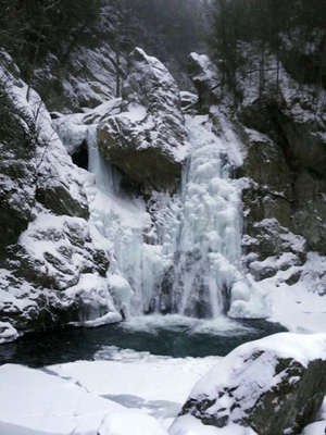 Bash Bish Falls, Massachusetts in winter